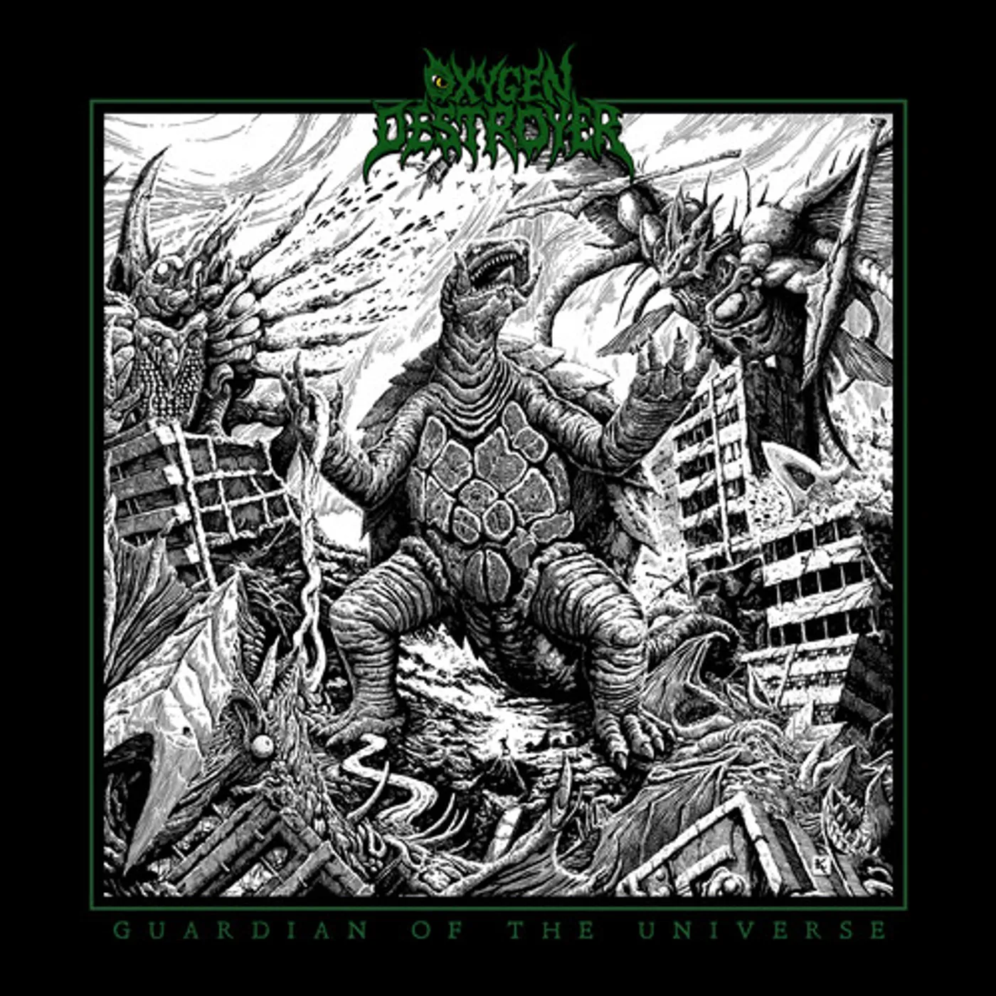 Oxygen Destroyer GUARDIAN OF THE UNIVERSE (GREEN VINYL) Vinyl Record