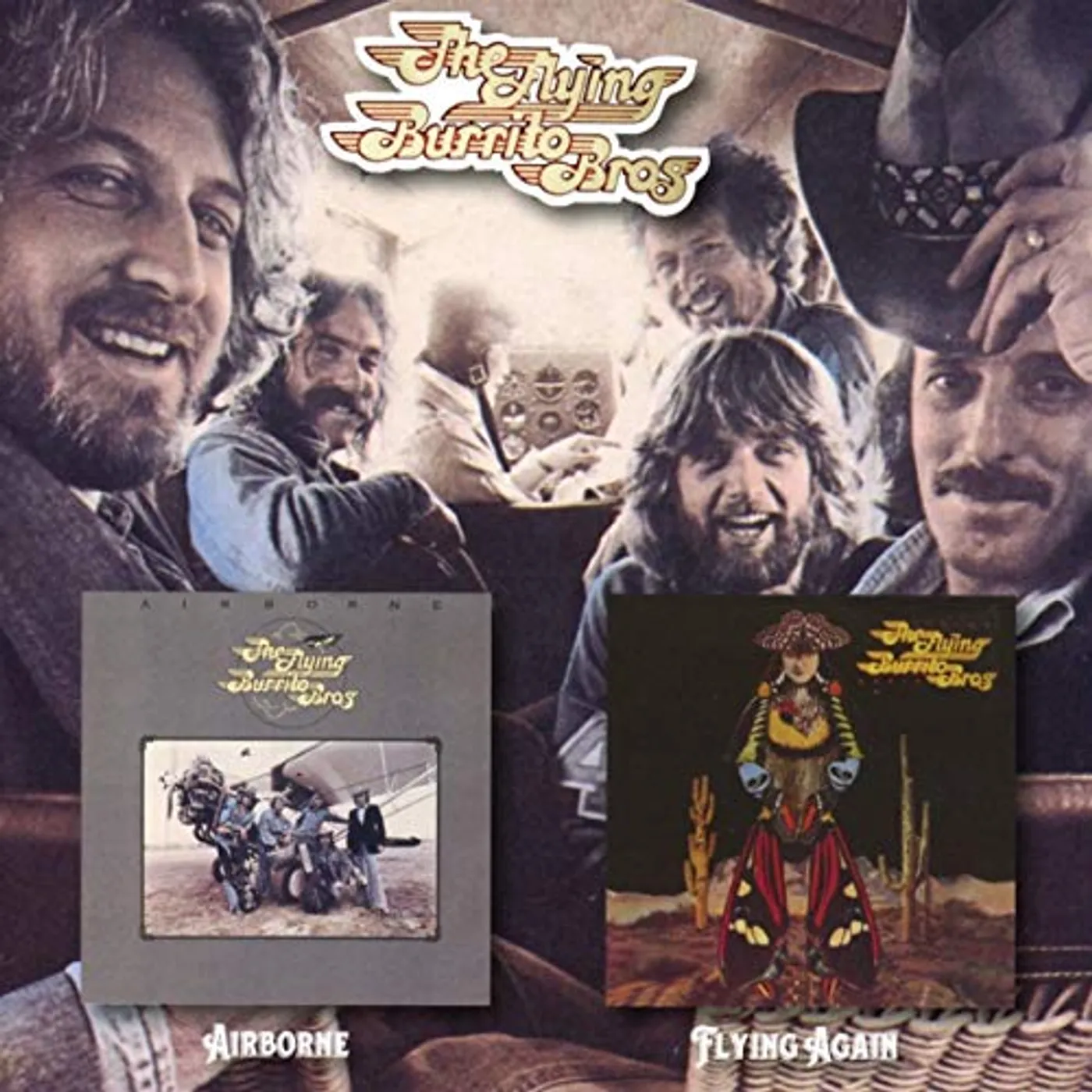 The Flying Burrito Brothers AIRBORNE / FLYING AGAIN CD