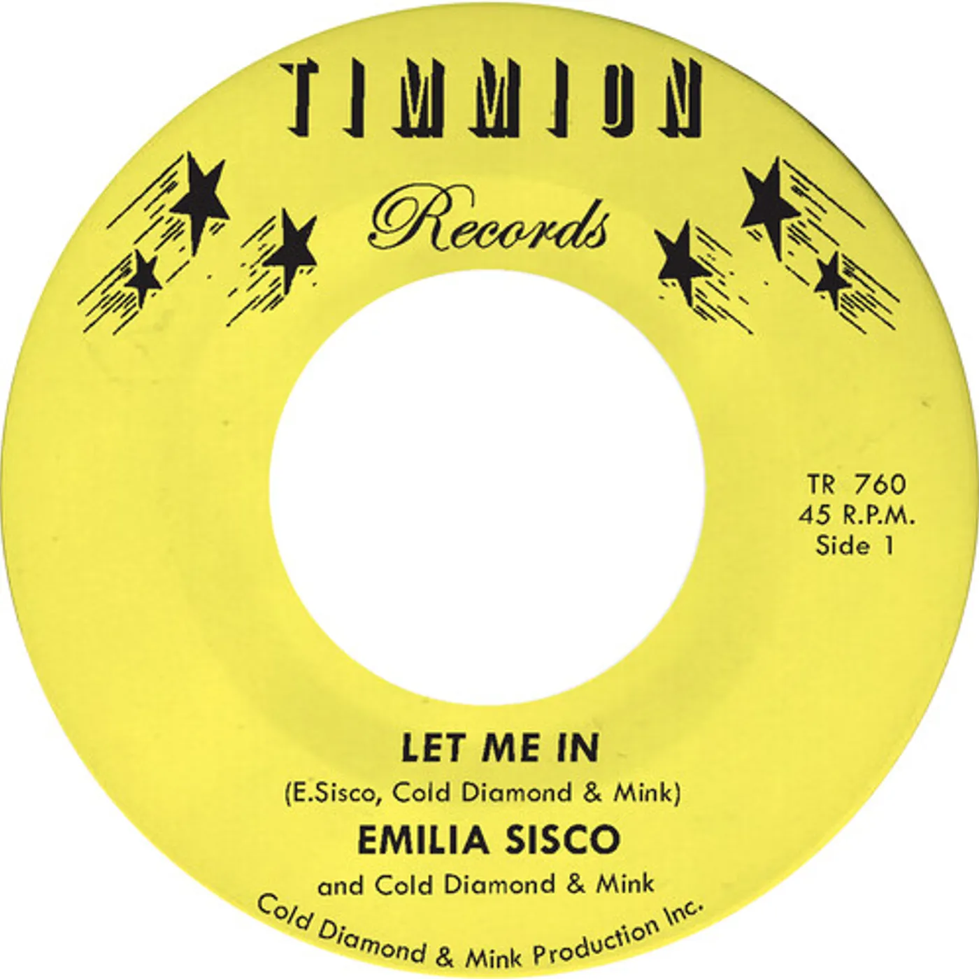 Cold Diamond & Mink / Emilia Sisco Let Me In Vinyl Record
