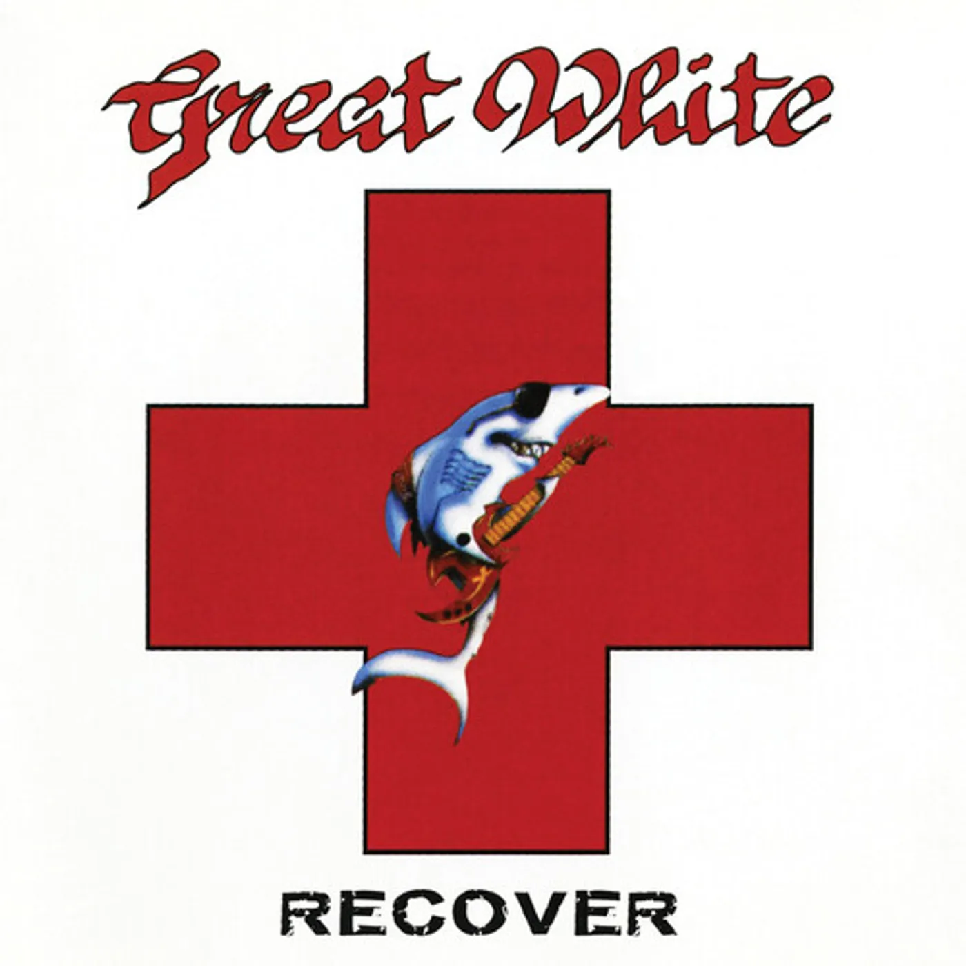 Great White RECOVER - RED/WHITE SPLIT Vinyl Record
