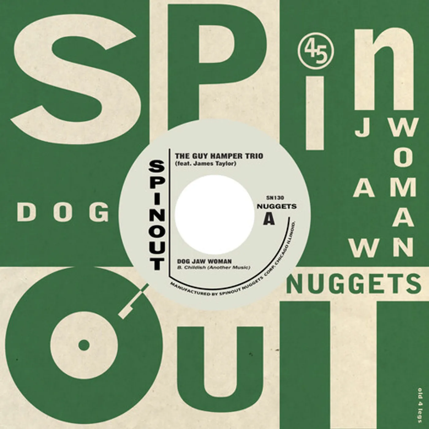 Guy Hamper / James Taylor DOG JAW WOMAN / FIRST CREATURE IS JEALOUSY Vinyl Record