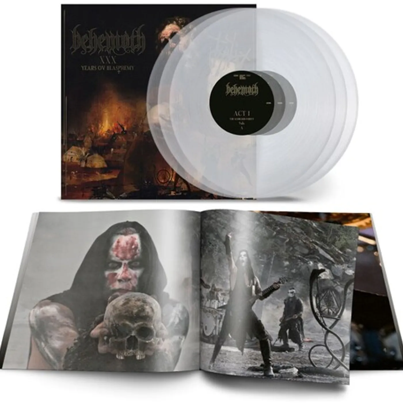 Behemoth Xxx Years Ov Blasphemy (Clear) Vinyl Record