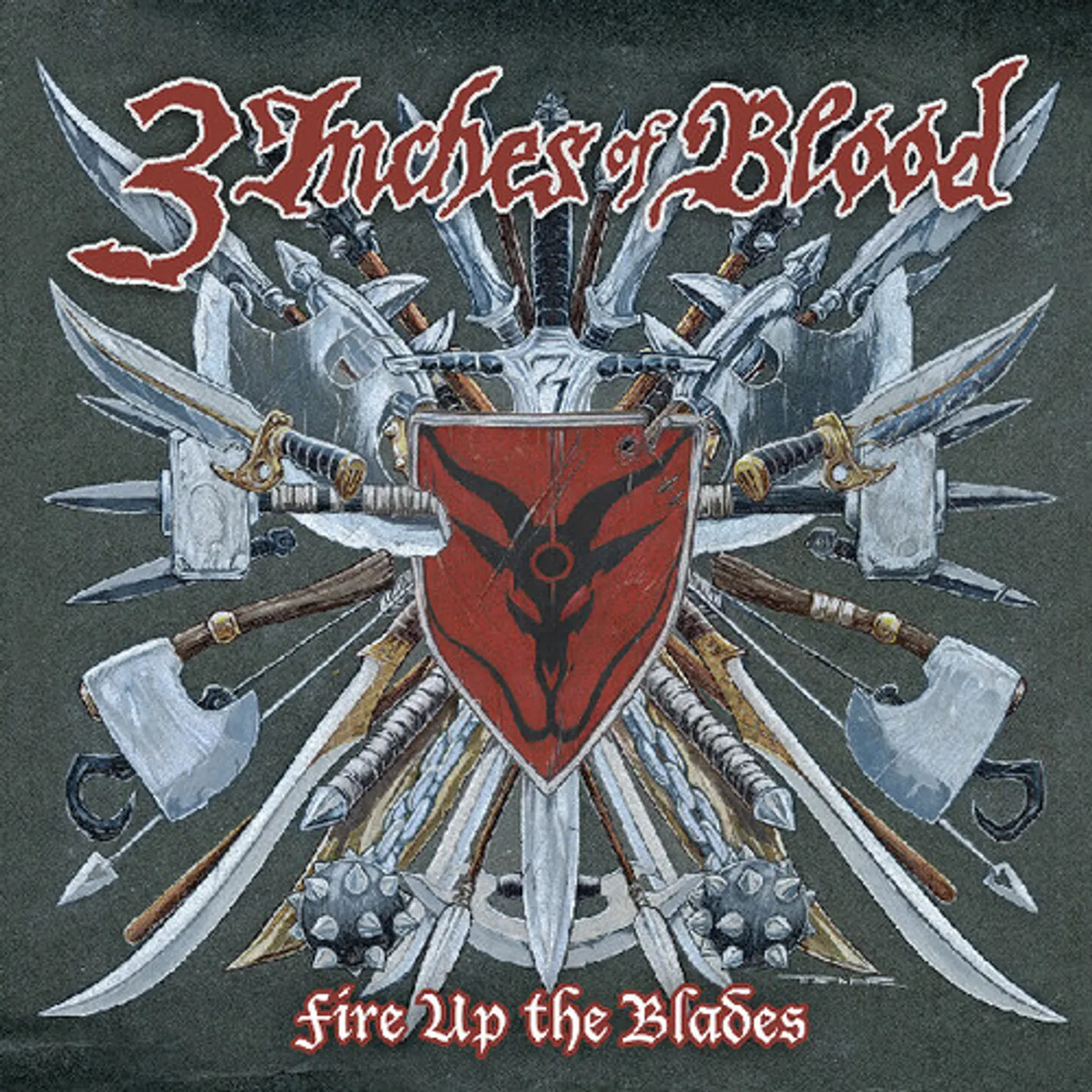 3 Inches Of Blood FIRE UP THE BLADES Vinyl Record