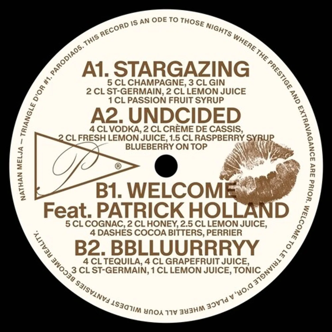 Nathan Melja Triangle D'or Part 1 Vinyl Record