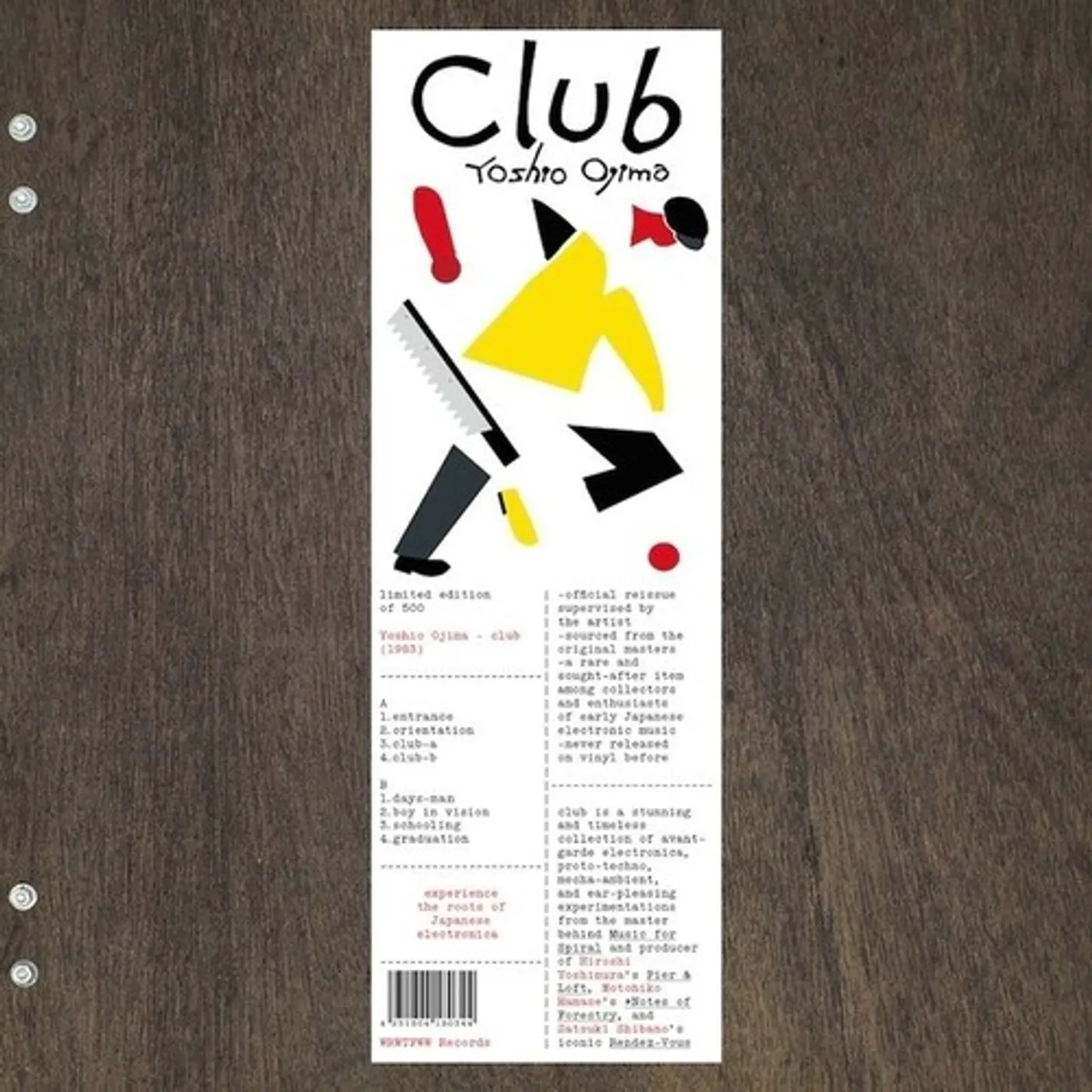 Yoshio Ojima CLUB Vinyl Record