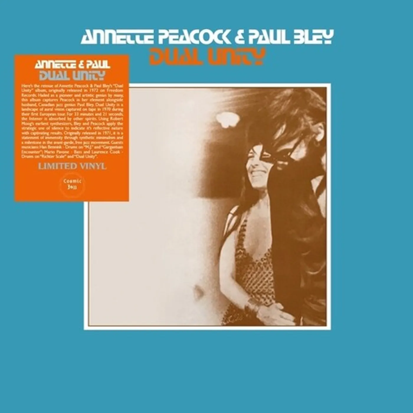 Annette Peacock / Paul Bley DUAL UNITY Vinyl Record