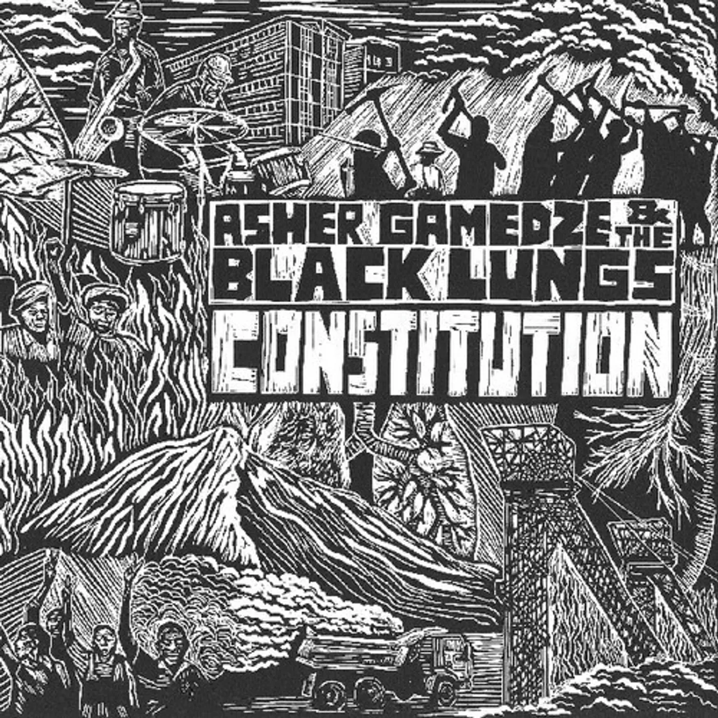 Asher Gamedze & The Black Lungs Constitution (2LP) Vinyl Record