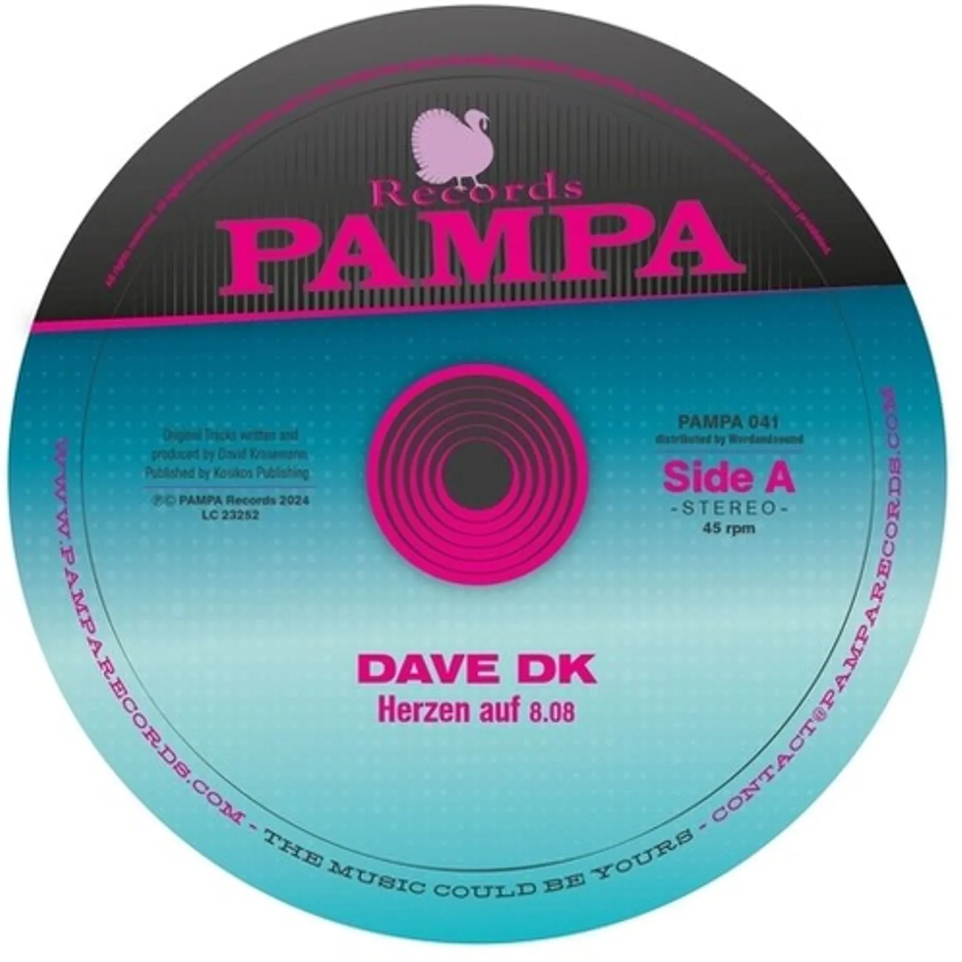 Dave DK Herzen Auf Vinyl Record