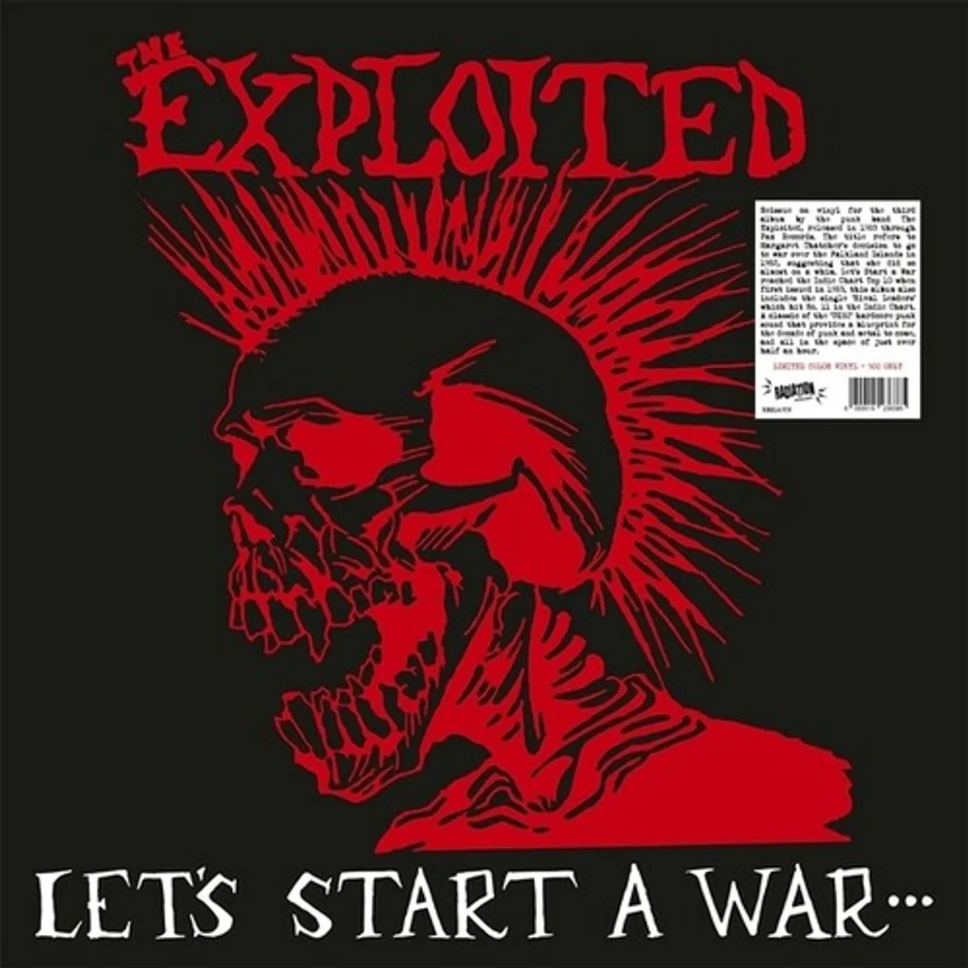 The Exploited LET'S START A WAR SAID MAGGIE ONE DAY Vinyl Record
