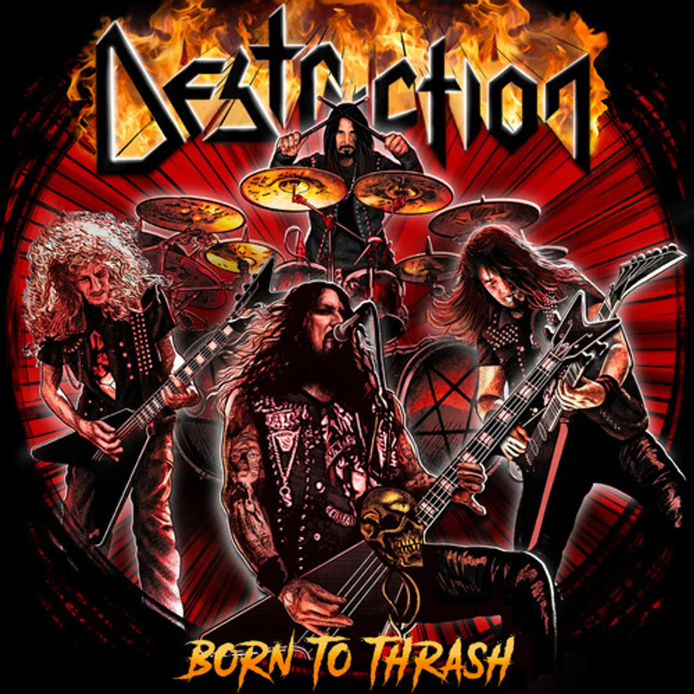 Destruction BORN TO THRASH (LIVE IN GERMANY) CD