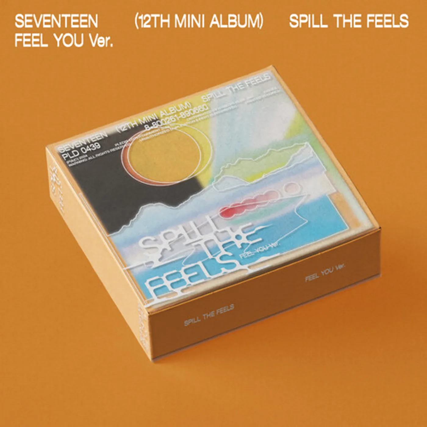 【直筆サイン】SEVENTEEN 12th SPILL THE FEELS 青色 SEVENTEEN - [SPILL THE FEELS] 12th Mini Album STANDARD FEEL