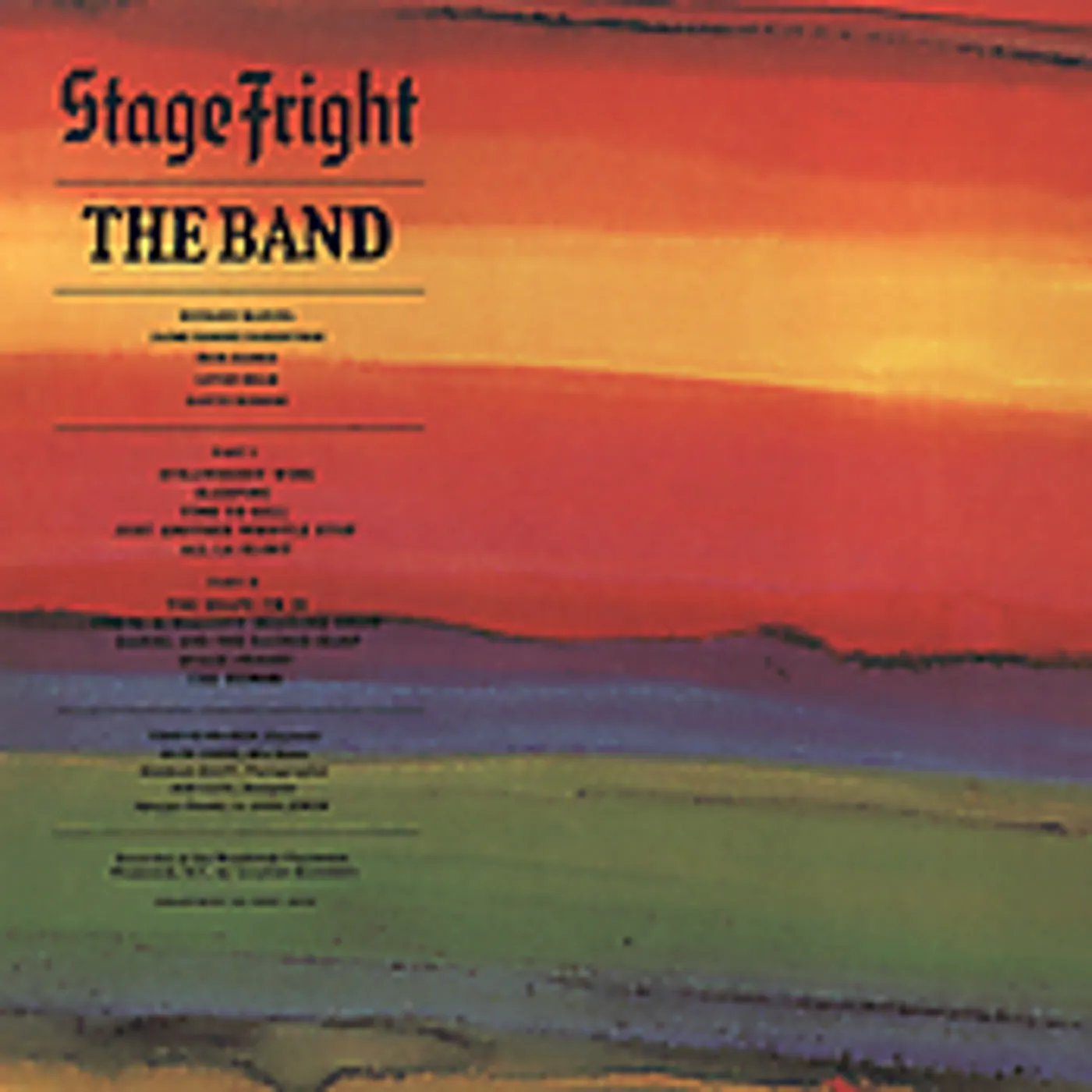 The Band STAGE FRIGHT CD