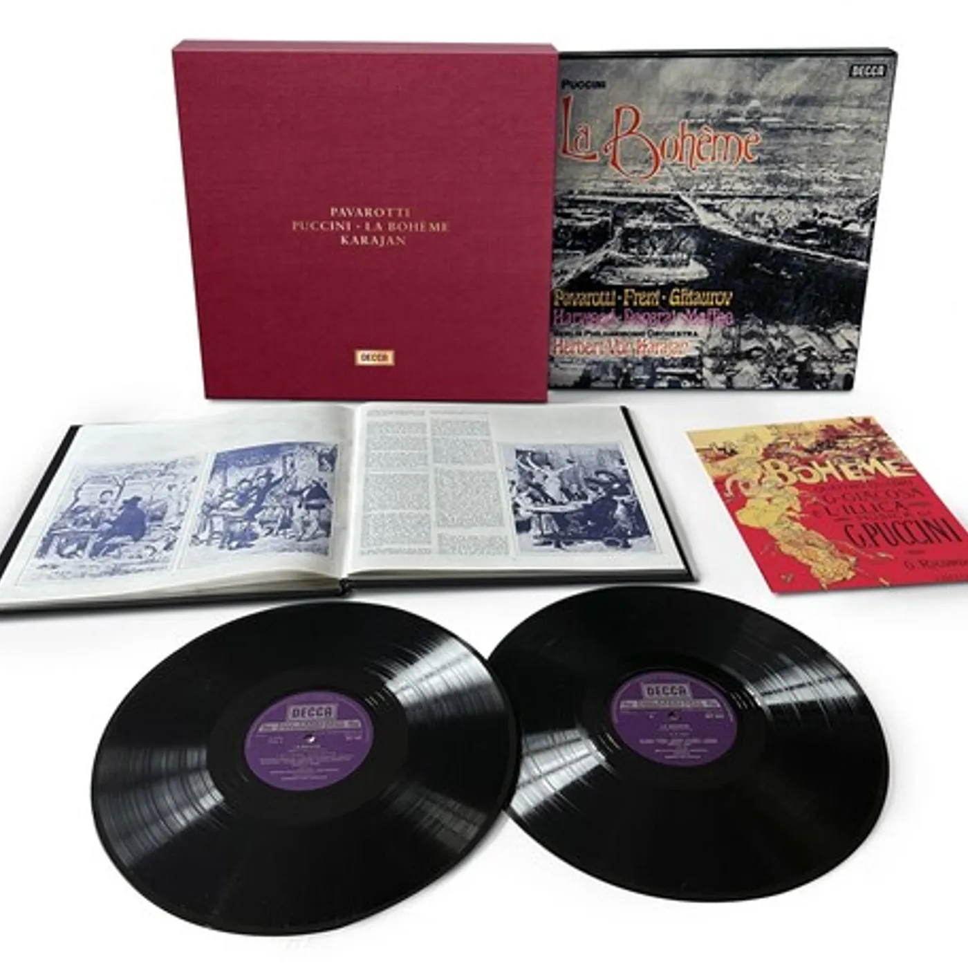 Puccini / Pavarotti / Karajan / Berlin Philharmoni La Boheme (Deluxe Edition) Vinyl Record