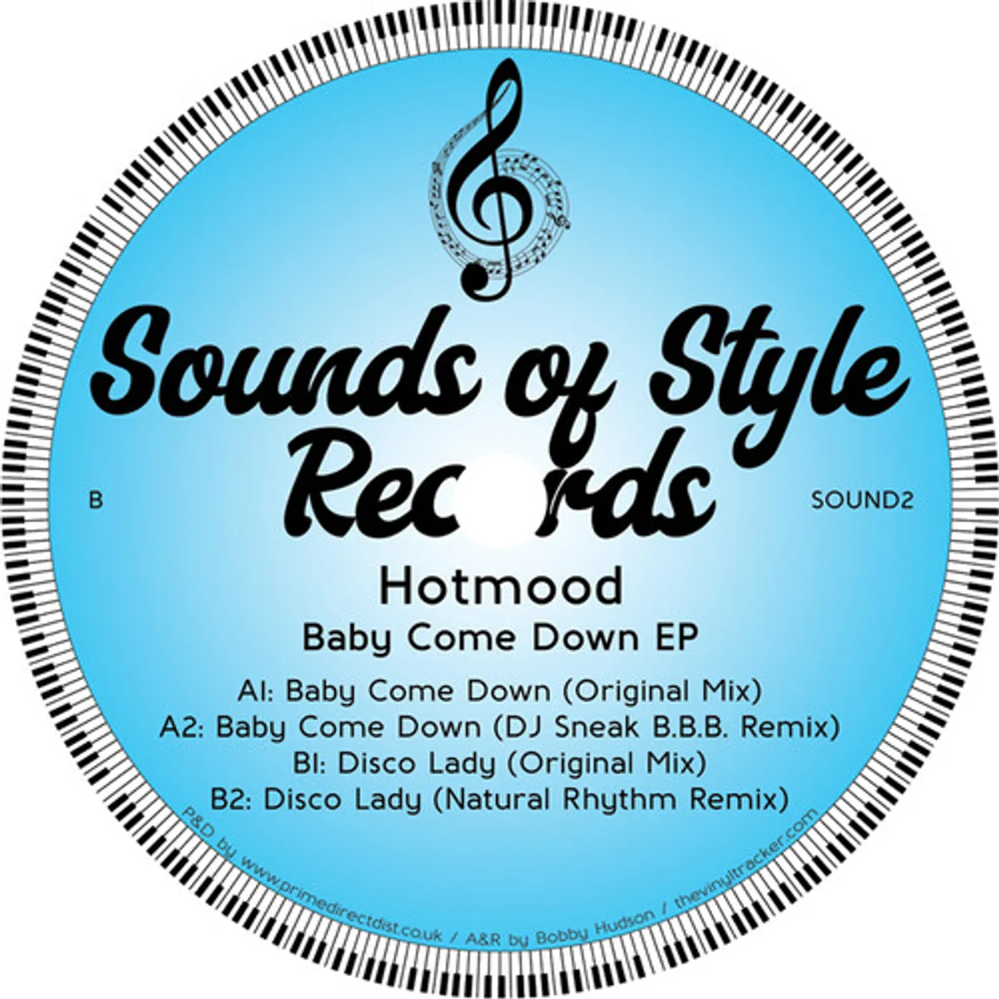 Hotmood BABY COME DOWN Vinyl Record