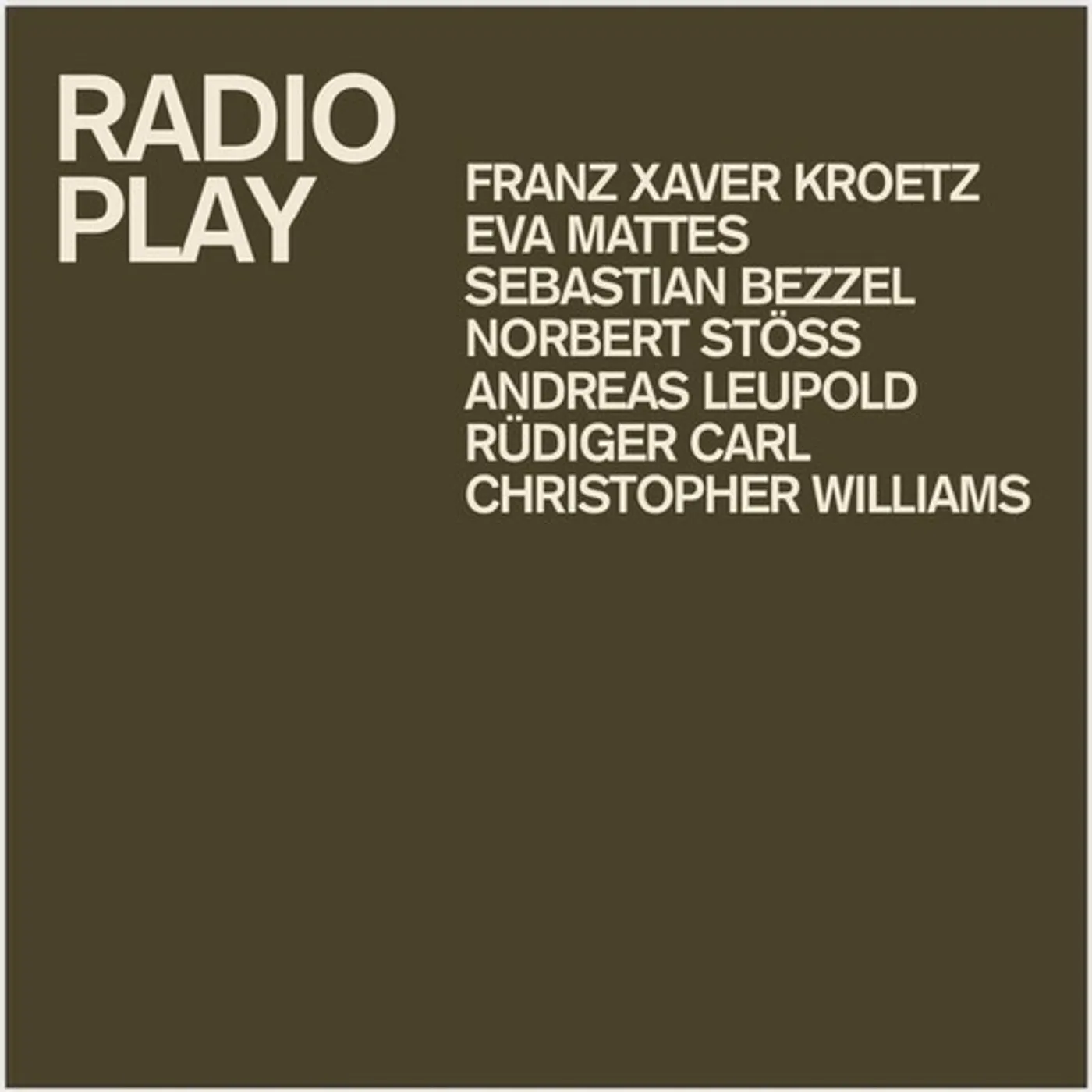 Franz Xaver Kroetz / Eva Mattes / Sebastian Bezzel RADIO PLAY Vinyl Record