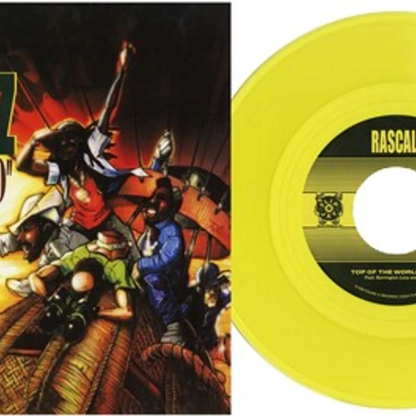 Rascalz TOP OF THE WORLD / GUNNFINGA Vinyl Record