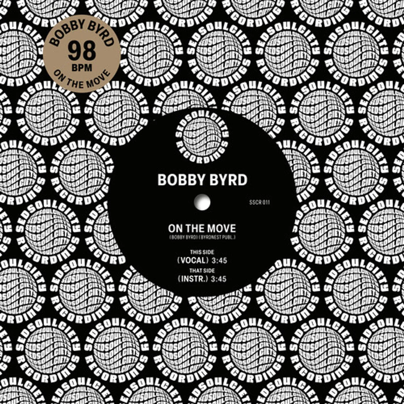 Bobby Byrd ON THE MOVE Vinyl Record