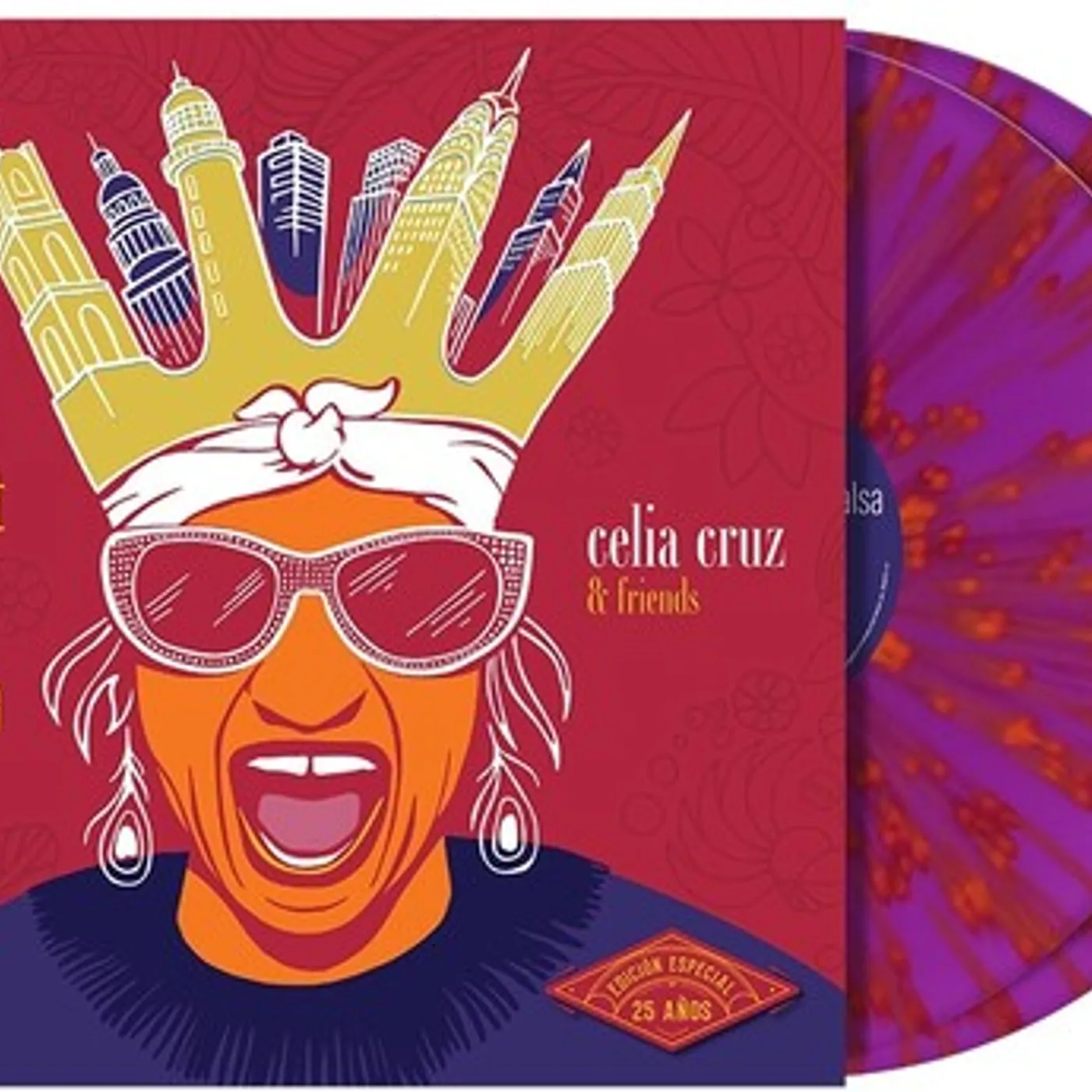 Celia Cruz & Friends NIGHT OF SALSA (25TH ANNIVERSARY EDITION) Vinyl Record