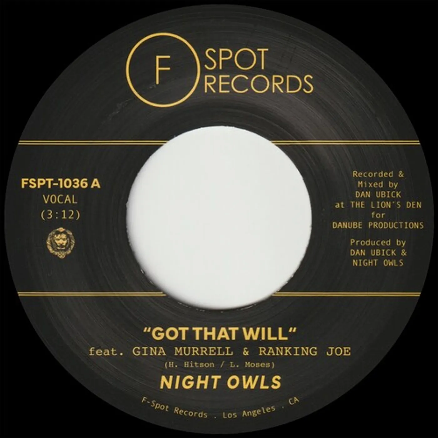 Night Owls GOT THAT WILL B/W GOT THAT DUB Vinyl Record