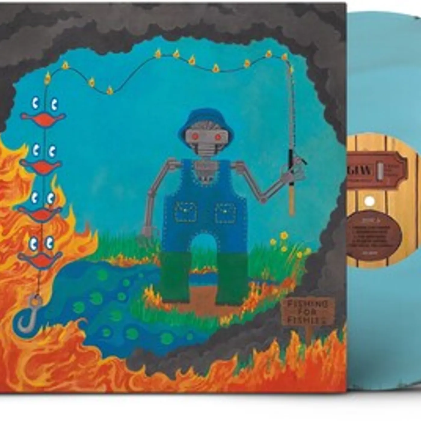 King Gizzard & The Lizard Wizard Fishing For Fishies [Limited/Oil Spill Edition] Vinyl Record