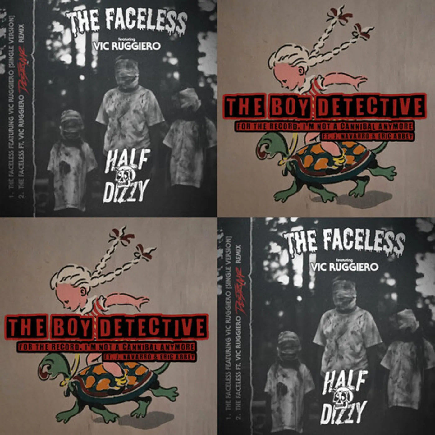 Half Dizzy & The Boy Detective FACELESS / FOR THE RECORD I'M NOT A CANNIBAL Vinyl Record