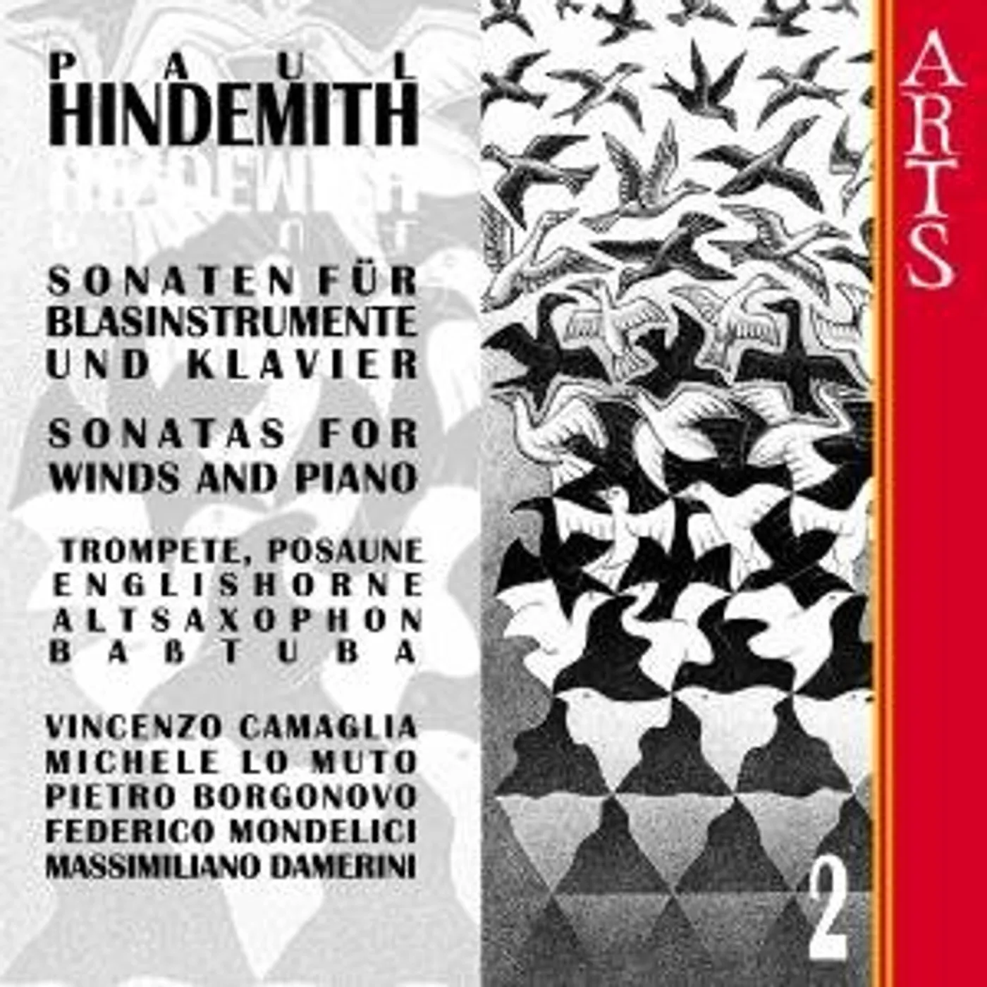 hindemith SONATAS FOR WINDS & PIANO 2 CD