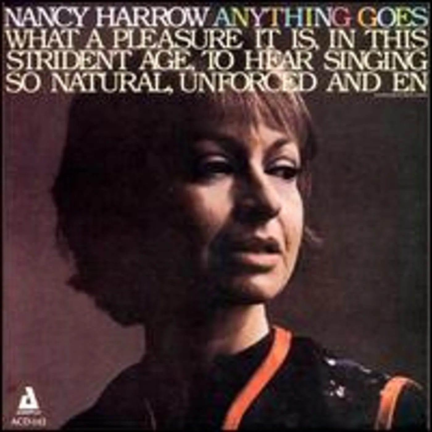 Nancy Harrow ANYTHING GOES CD