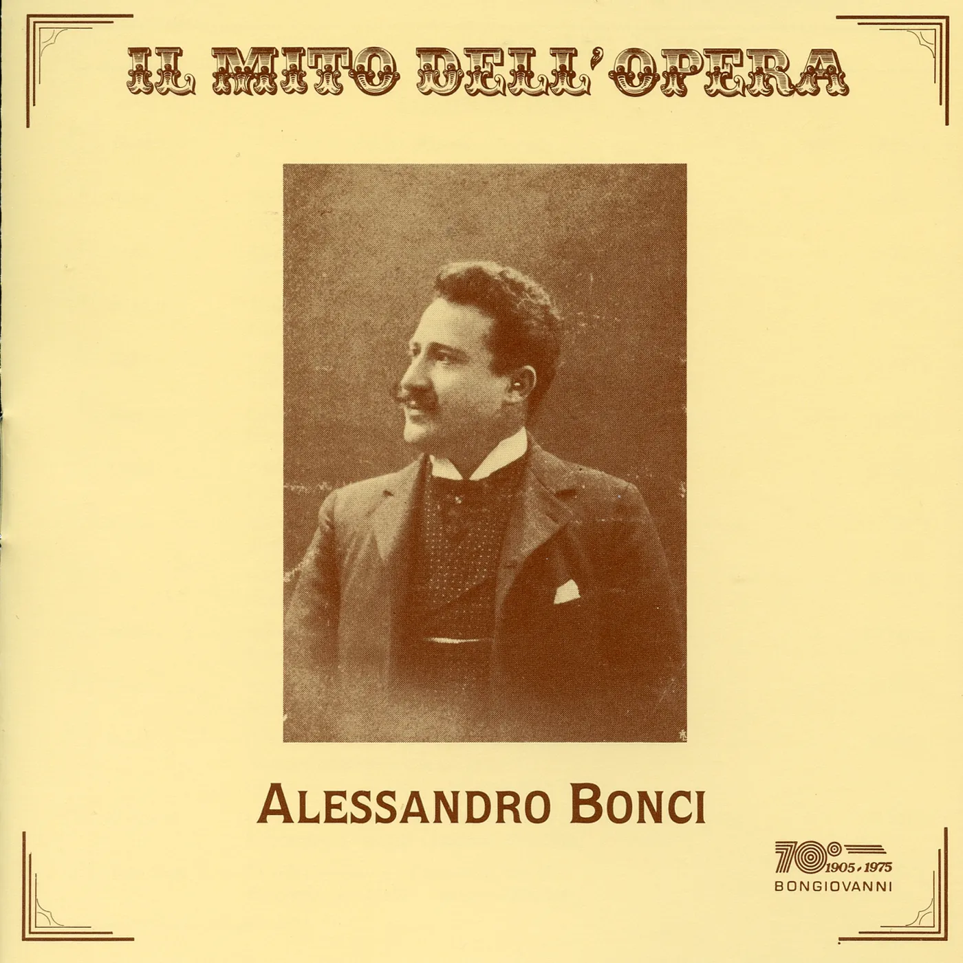 Alessandro Bonci OPERA ARIAS CD