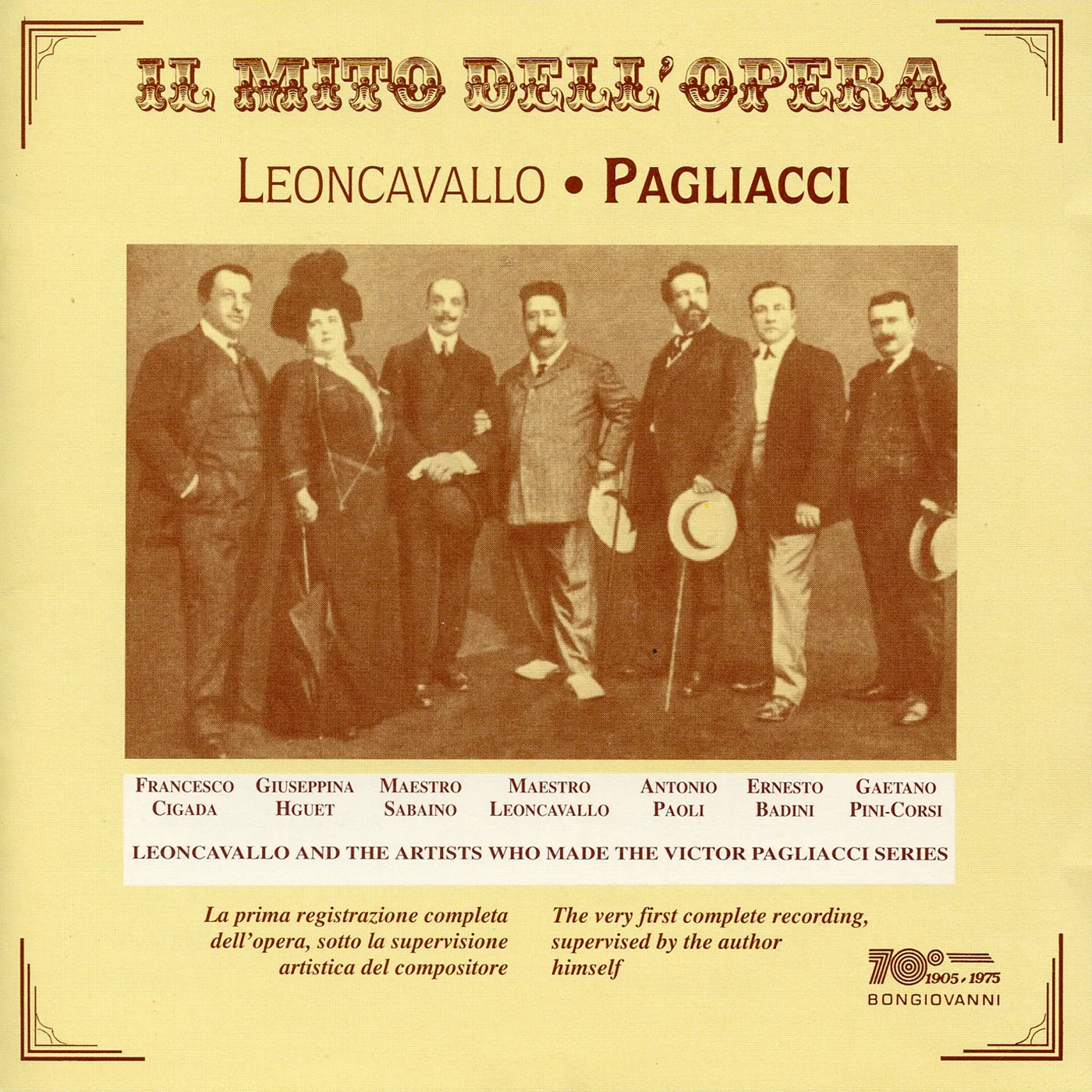 Leoncavallo I PAGLIACCI CD