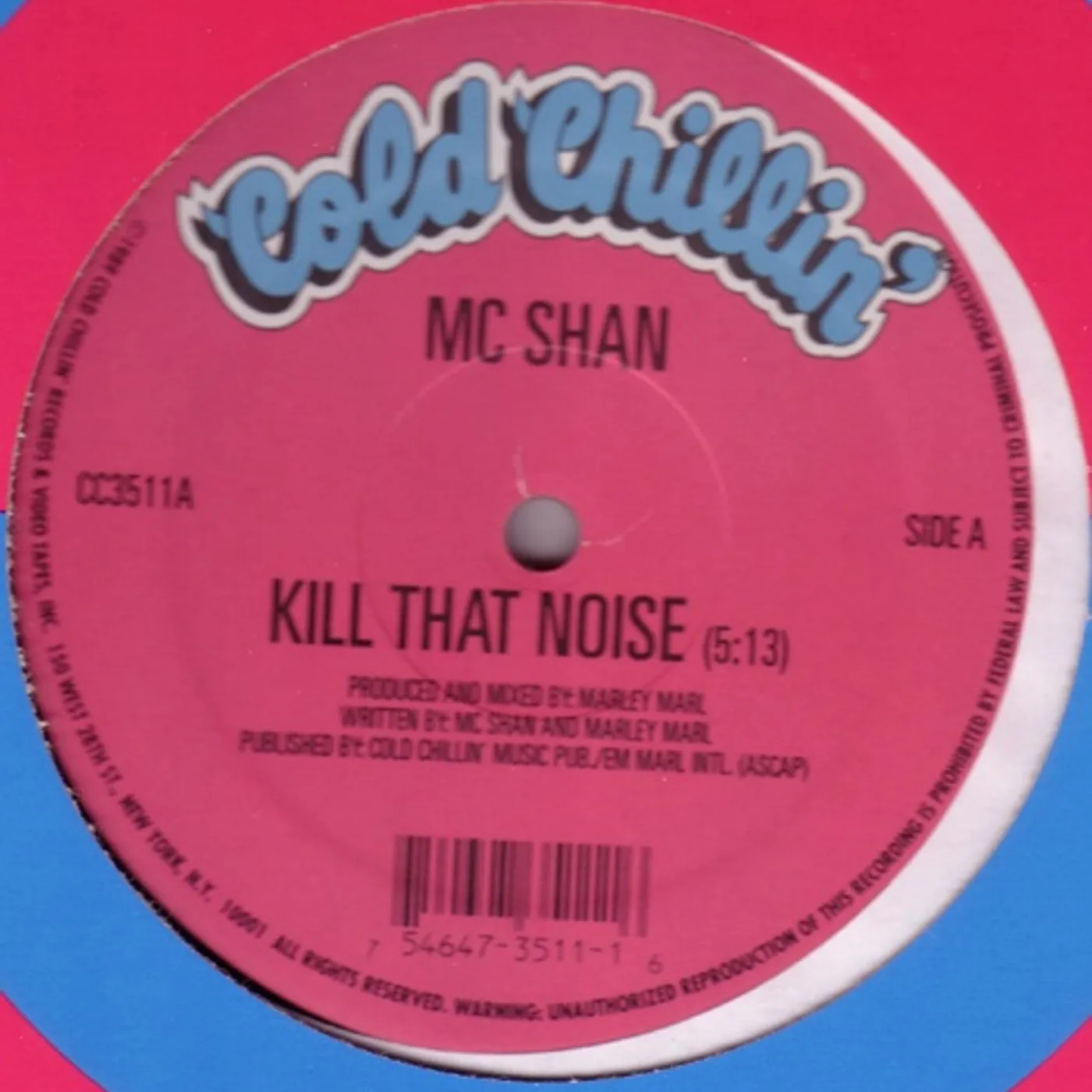 Mc Shan KILL THAT NOISE Vinyl Record