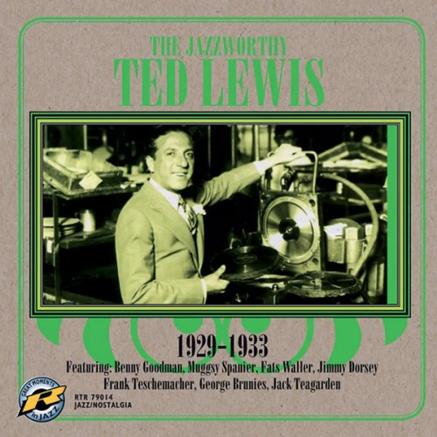 Ted Lewis JAZZWORTHY 1929-33 CD