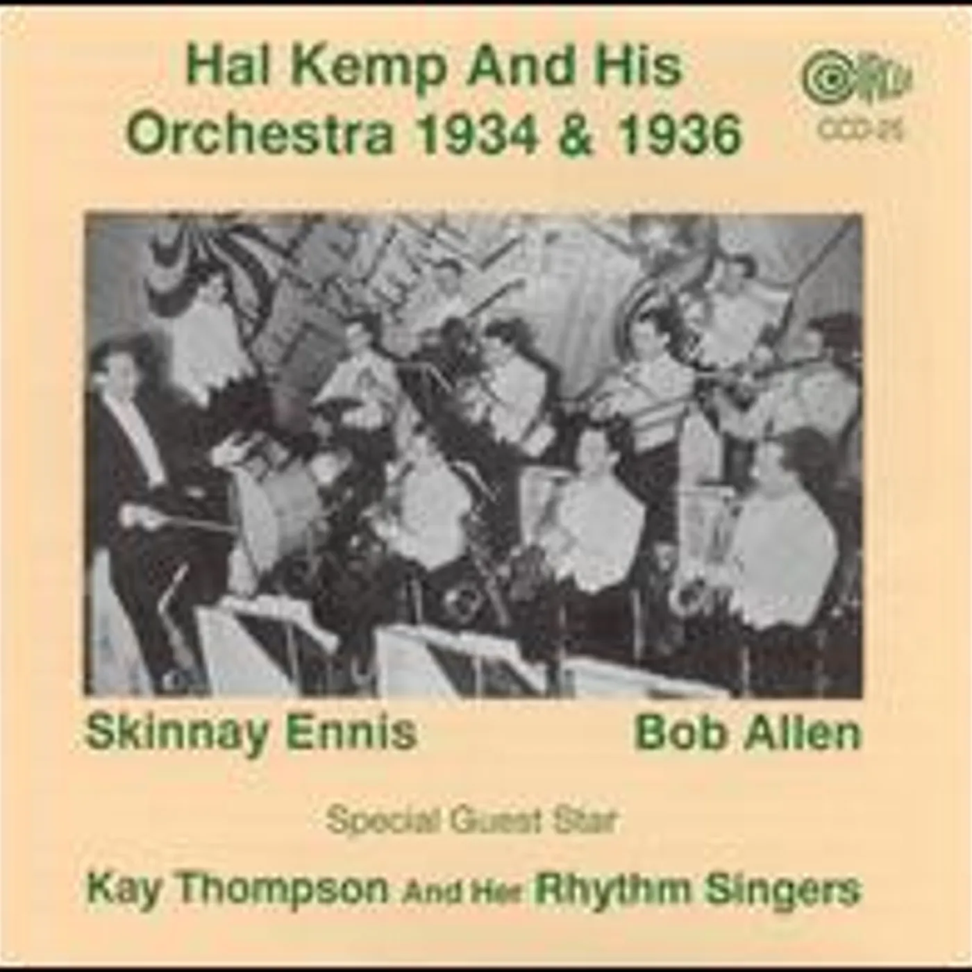 Hal Kemp & HIS ORCHESTRA 1934 & 1936 CD