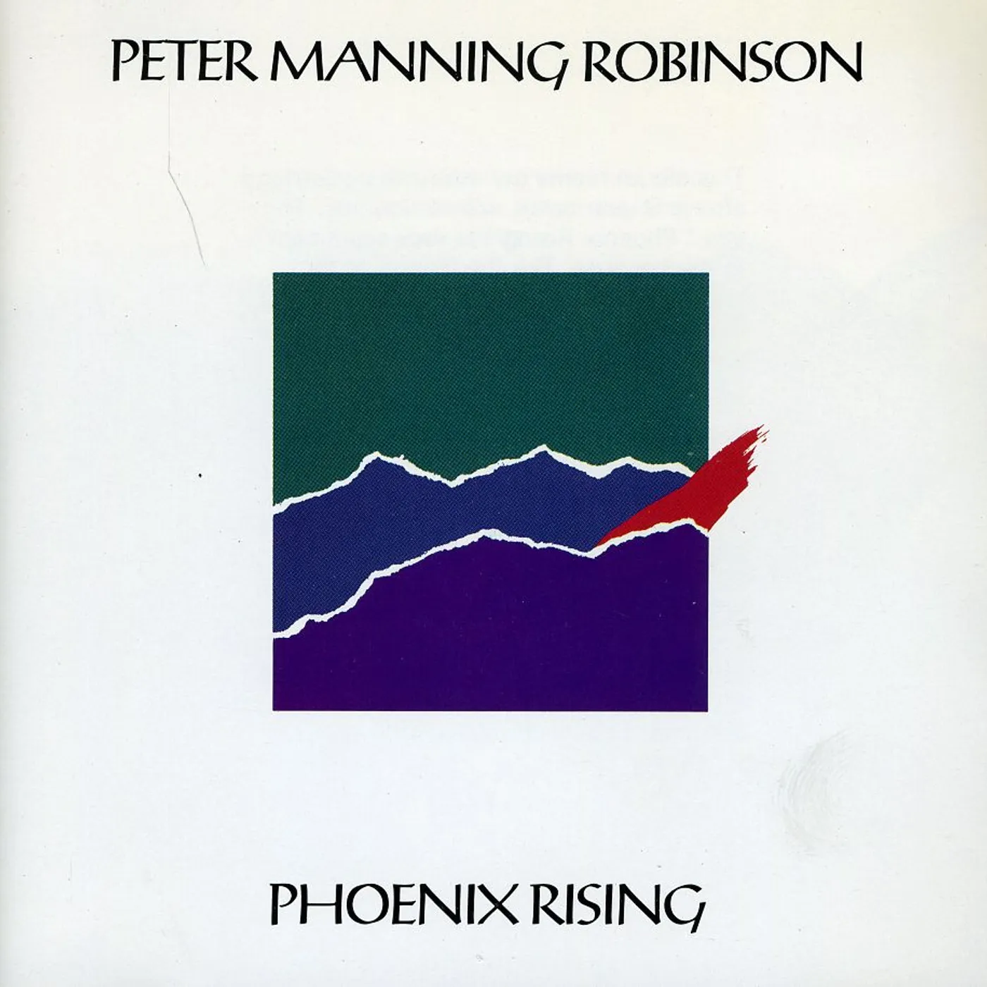 Peter Manning Robinson PHOENIX RISING CD