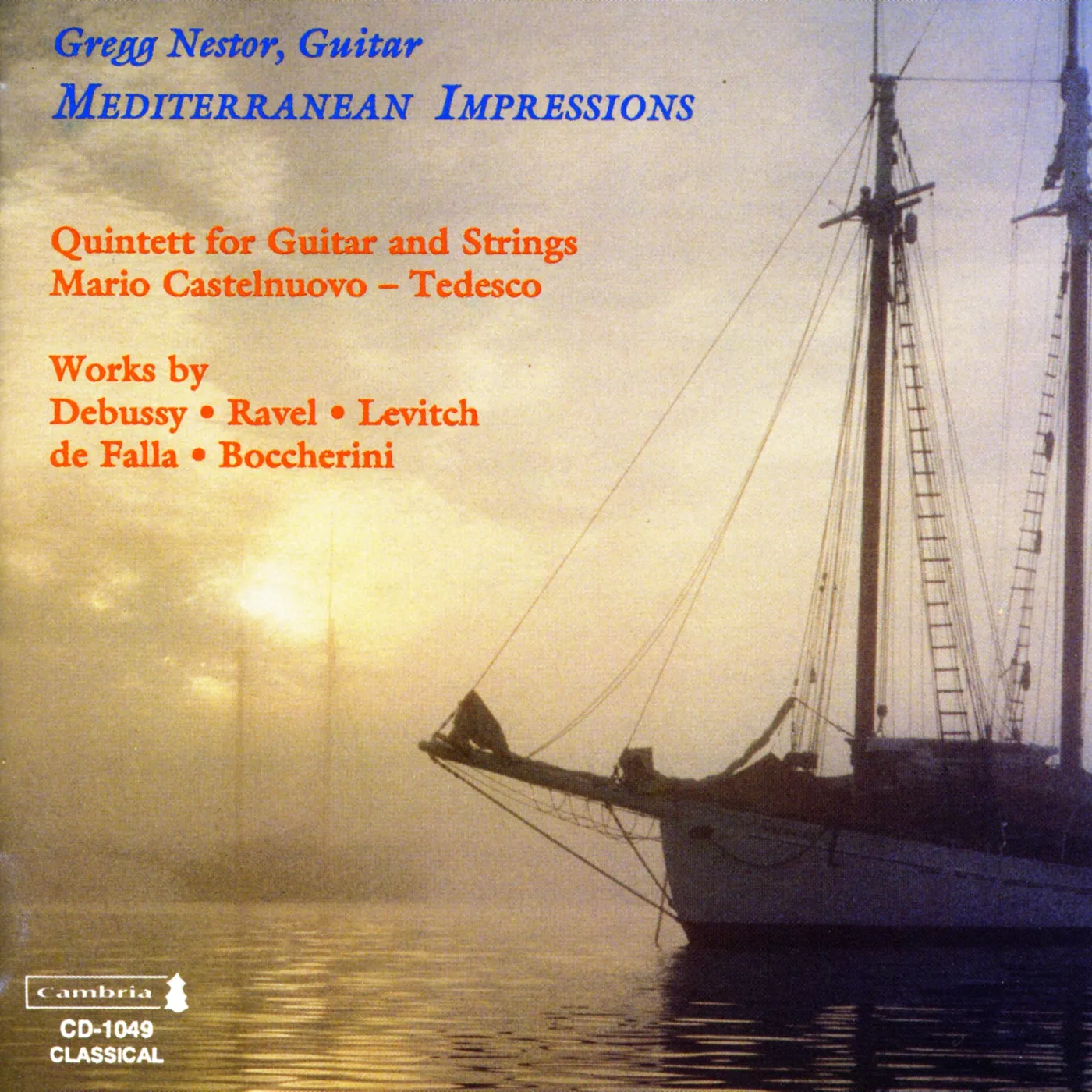 Gregg Nestor MEDITERRANEAN IMPRESSIONS (GUITAR MUSIC) CD