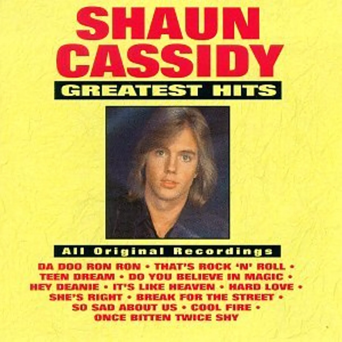 Shaun Cassidy GREATEST HITS CD