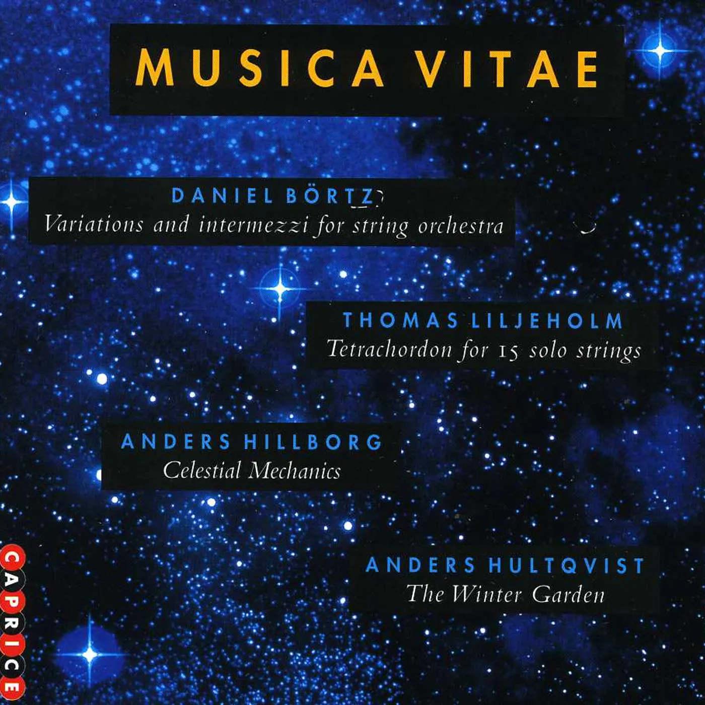 Musica Vitae SWEDISH ORCHESTRAL MUSIC FOR STRINGS CD