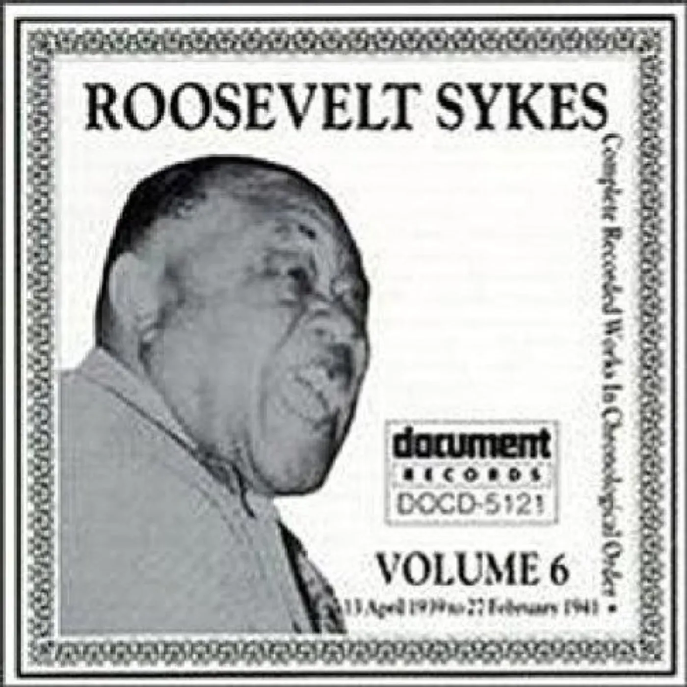 Roosevelt Sykes COMPLETE 6 (1939-1941) CD