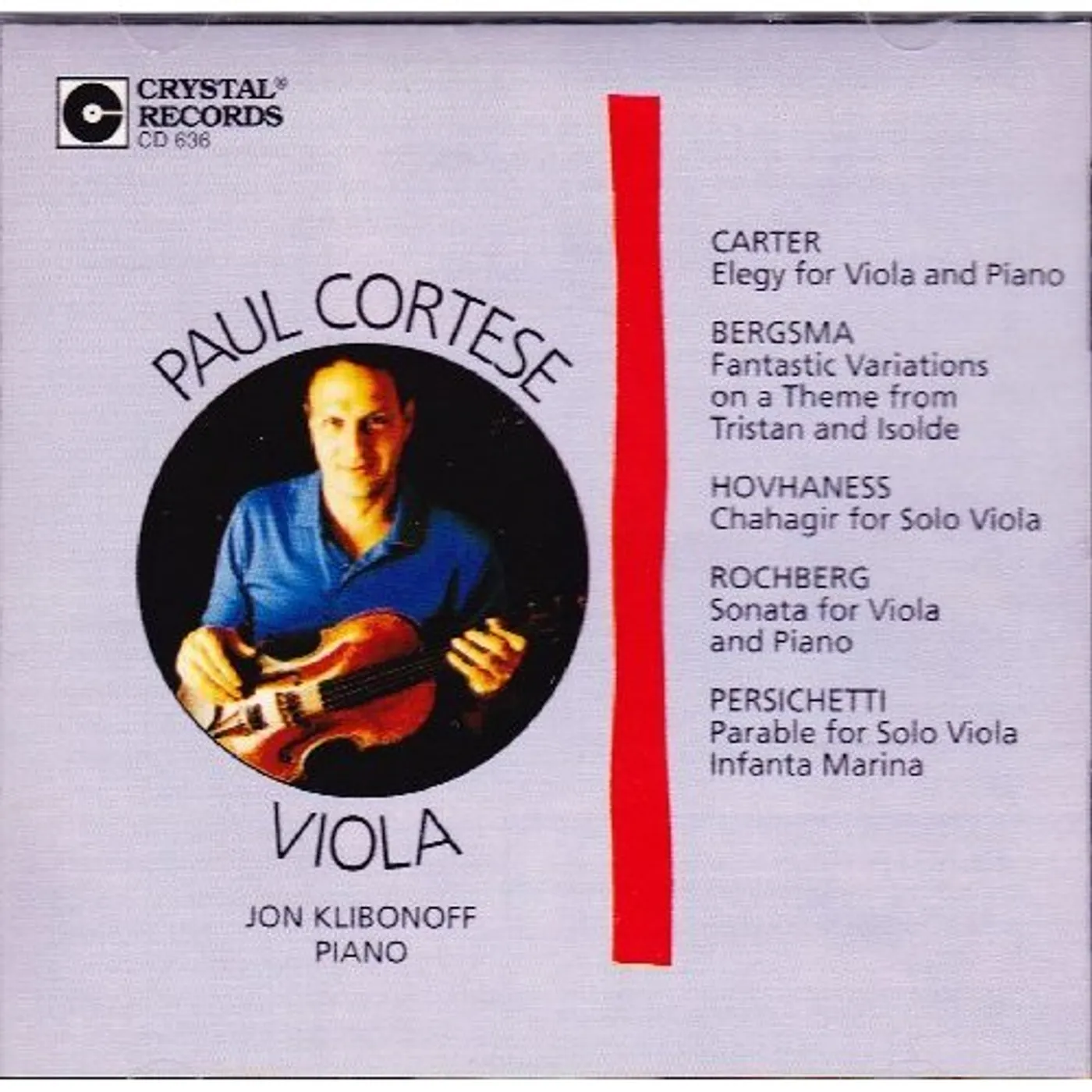 Paul Cortese VIOLA WORKS CD