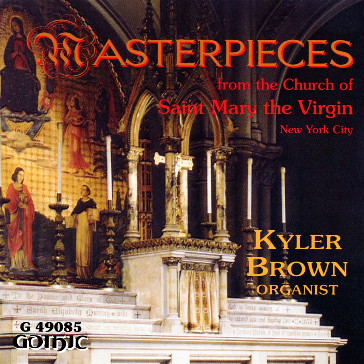 Kyler Brown MASTERPIECES FOR THE CHURCH OF ST MARY THE VIRGIN CD