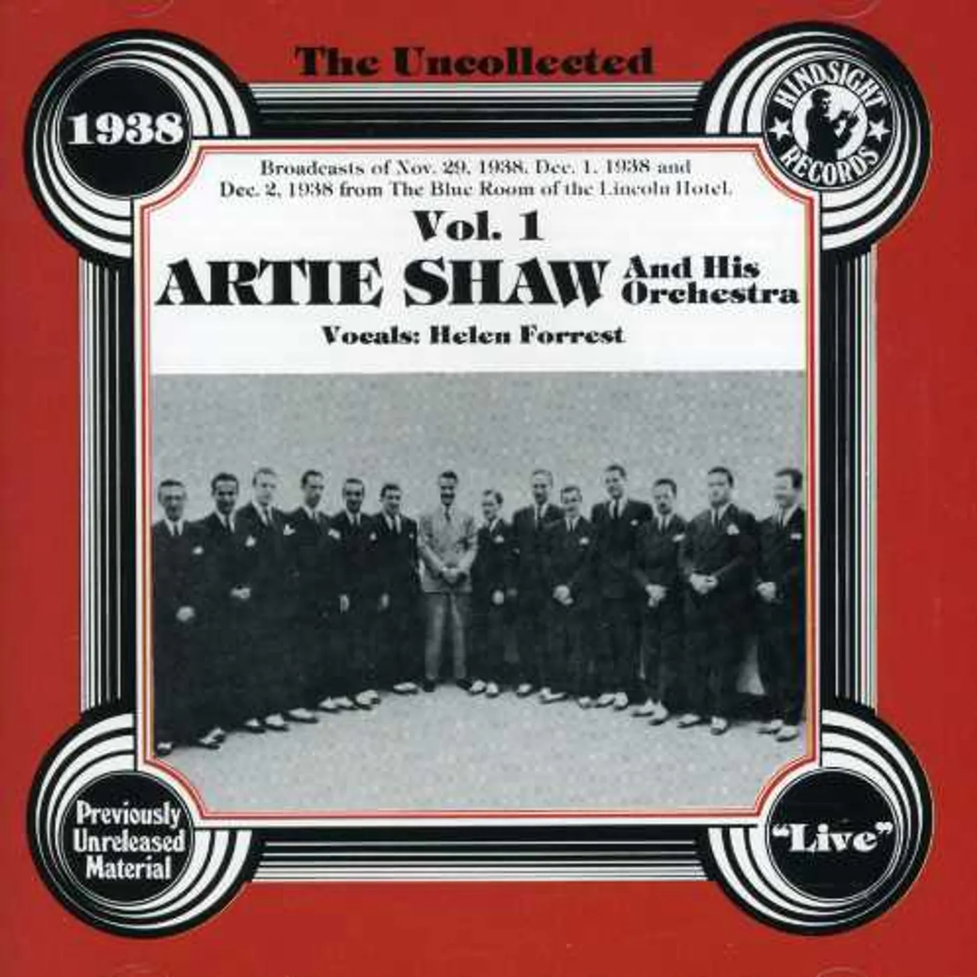 Artie Shaw 1938 VOL 1 CD