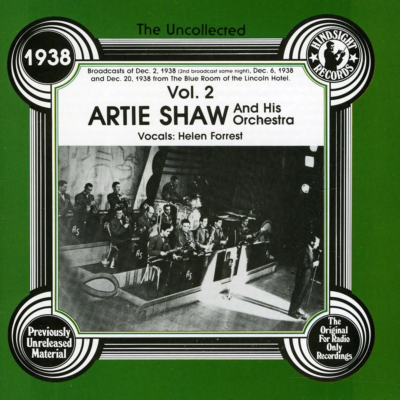 Artie Shaw 1938 VOL 2 CD