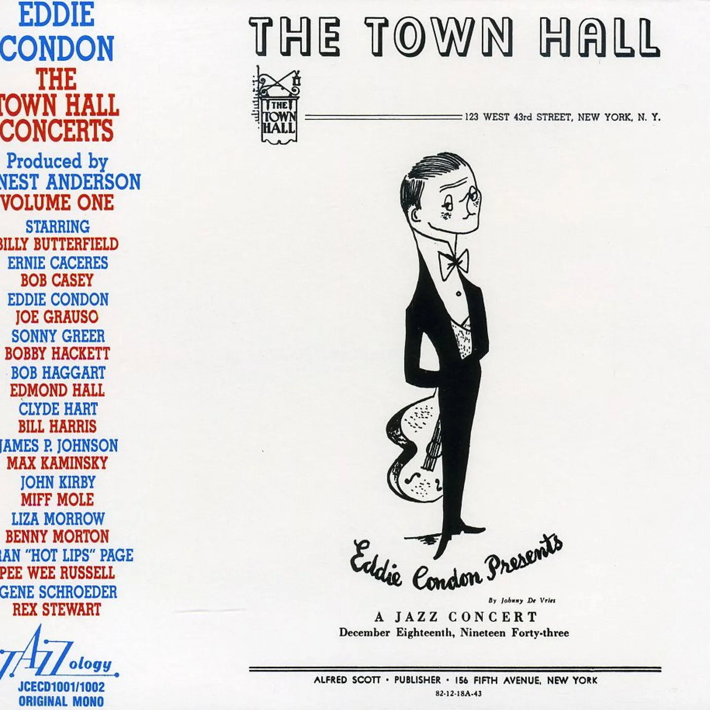 Eddie Condon TOWN HALL CONCERTS 1 CD