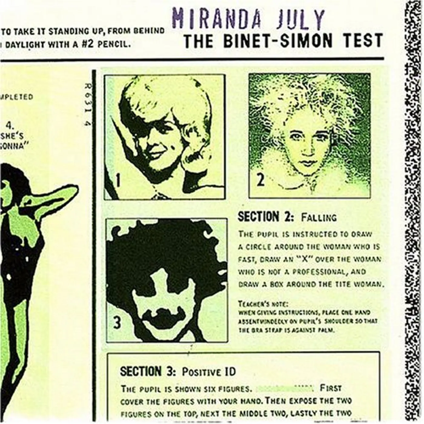 Miranda July BINET-SIMON TEST CD