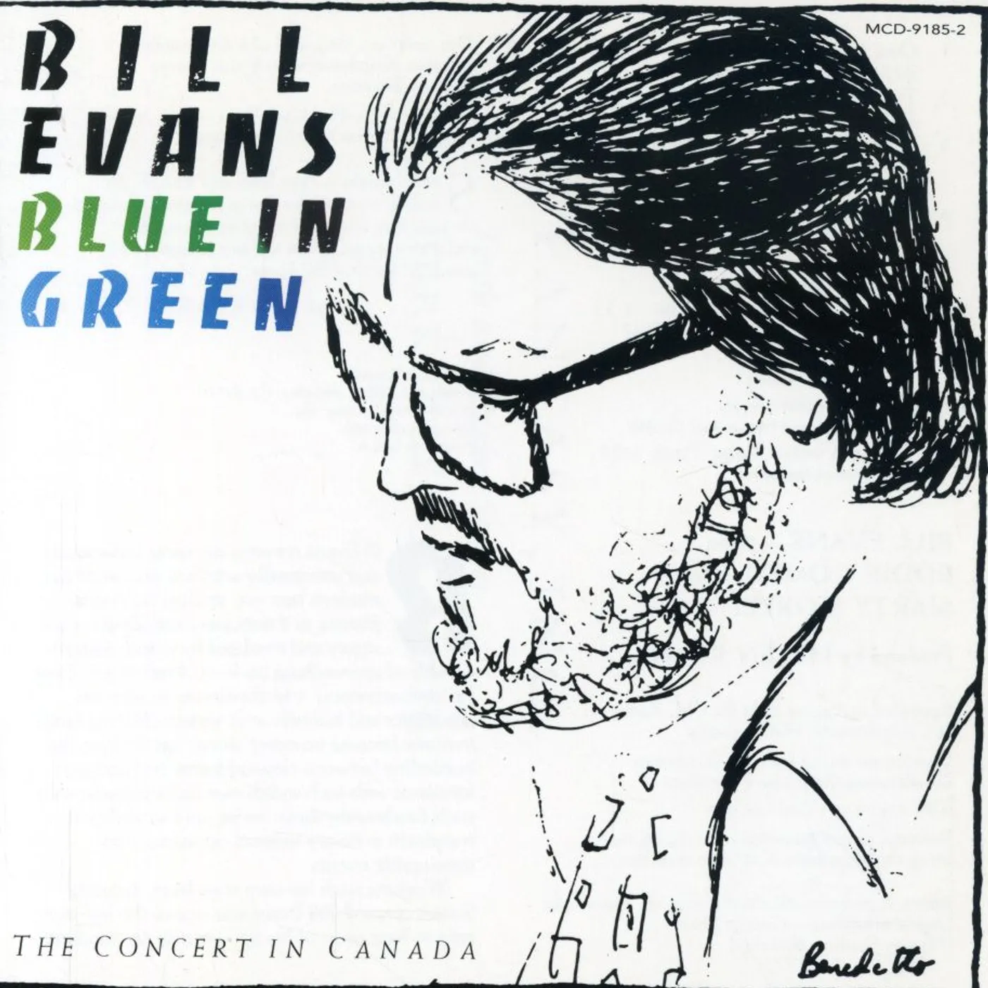 Bill Evans BLUE IN GREEN CD
