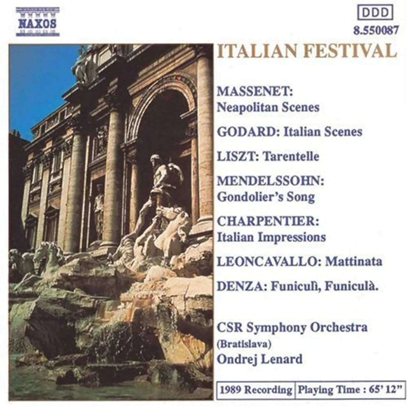 Ondrej Lenard ITALIAN FESTIVAL CD