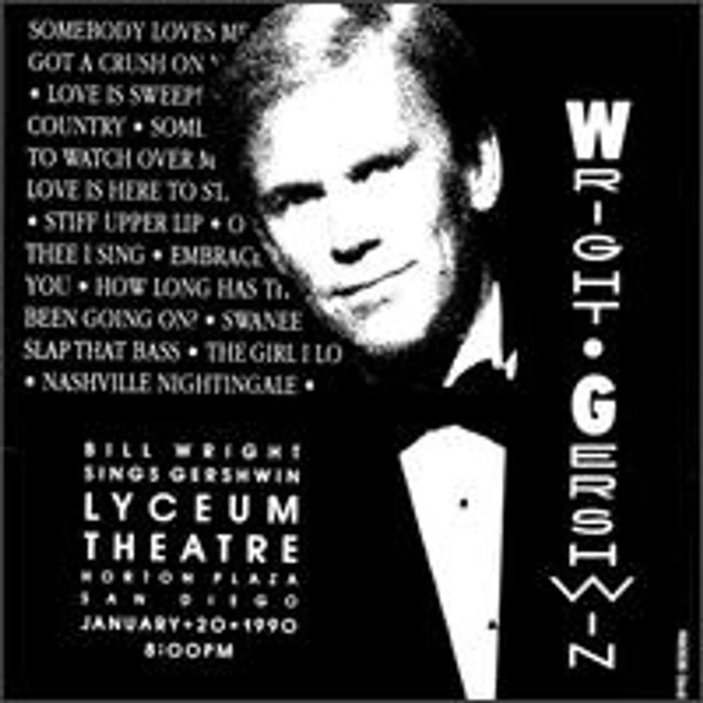 Billy Wright GERSHWIN LIVE CD