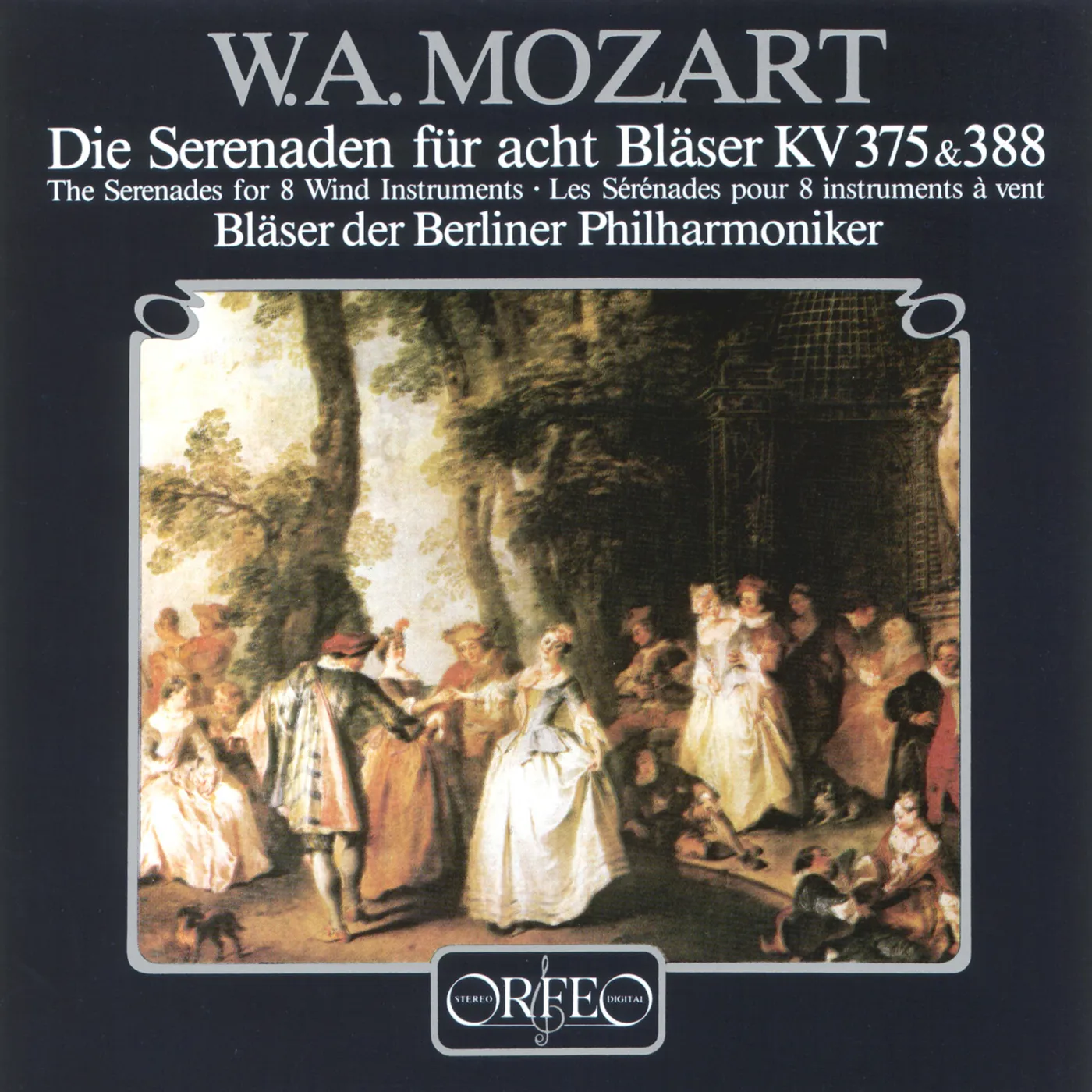 Wolfgang Amadeus Mozart SERENADES FOR 8 WIND INSTRUMENTS,K. 375; 388 CD