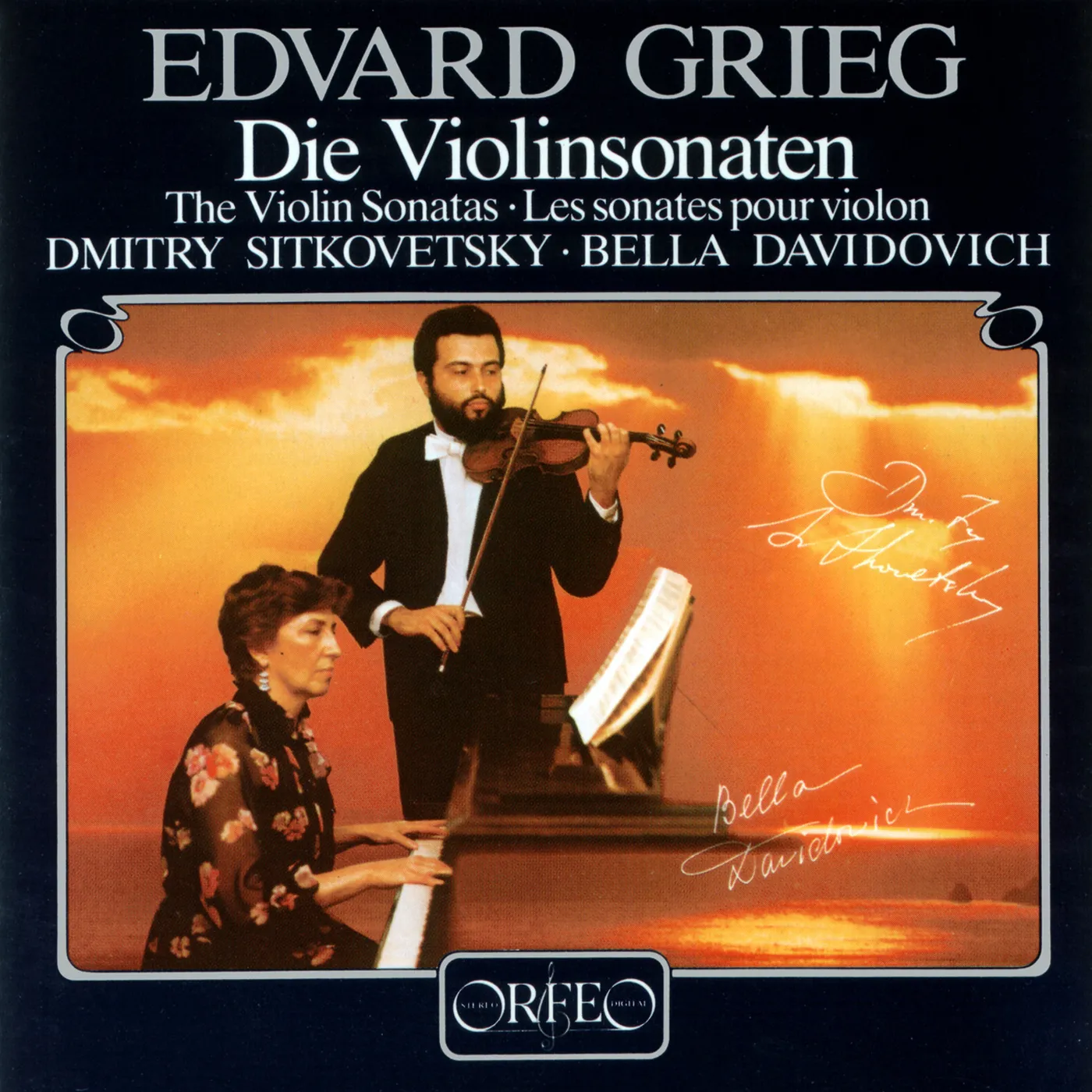 Edvard Grieg SONATAS FOR VIOLIN & PIANO CD