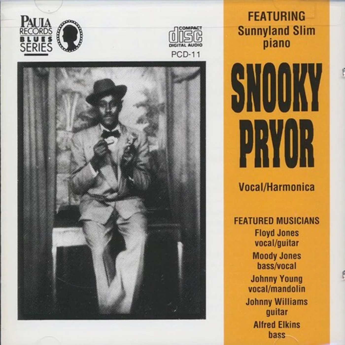 Snooky Pryor 20 SONGS CD