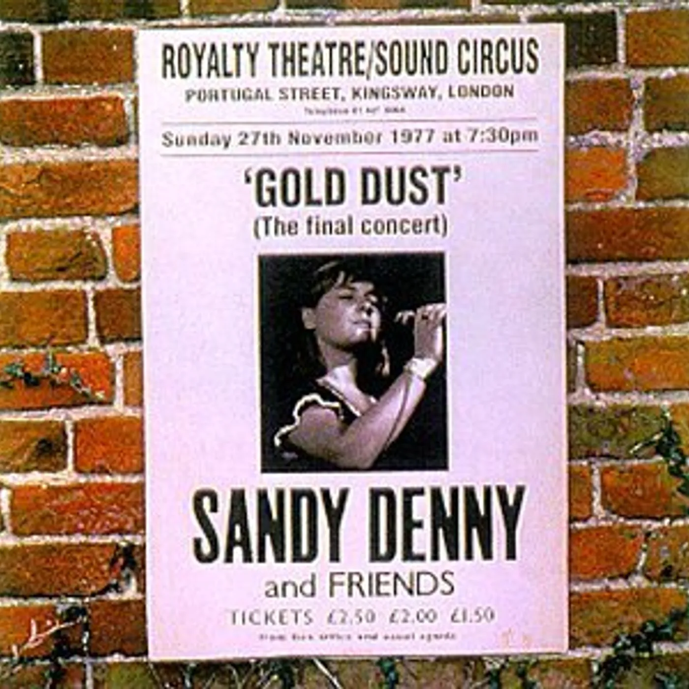 Sandy Denny GOLD DUST: LIVE AT THE ROYALTY CD
